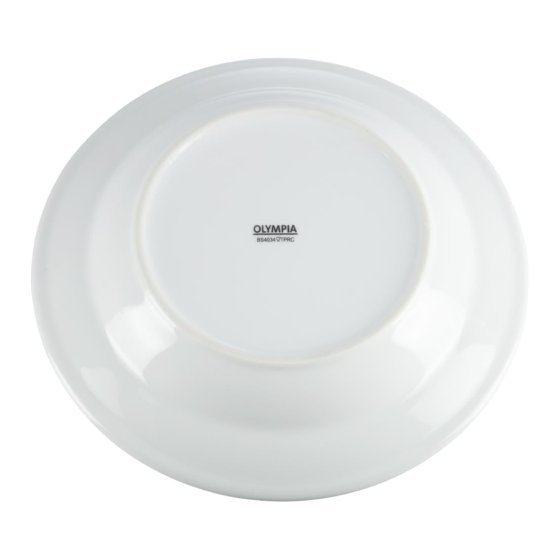 Assiettes Creuses Blanches Olympia 270mm (lot de 6) — C363