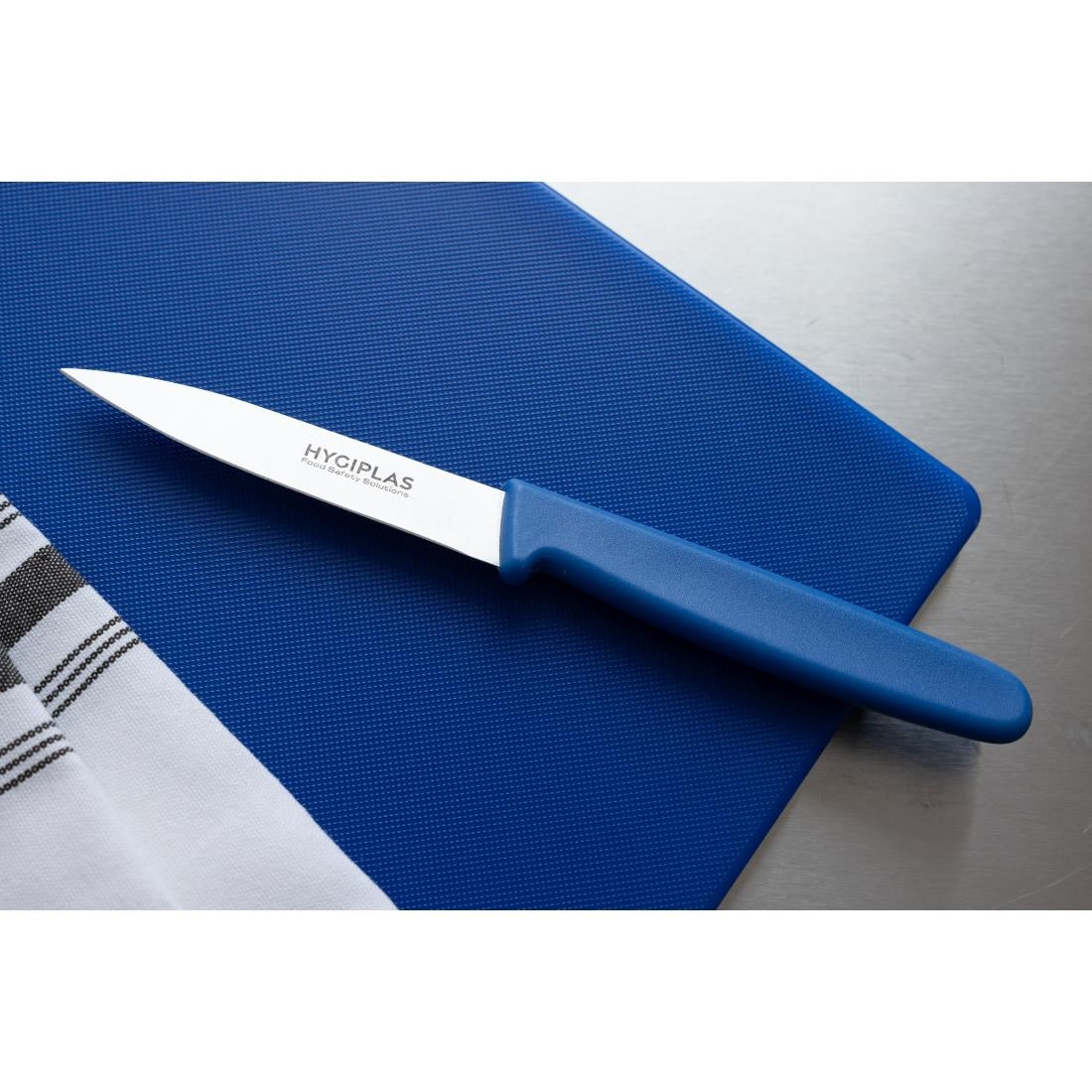 Couteau d'office Hygiplas bleu 75 mm — C544