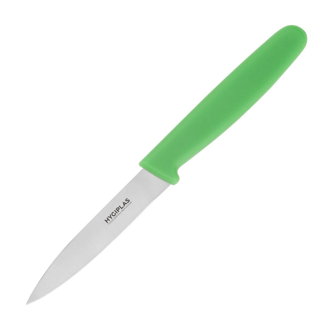 Couteau d office Hygiplas vert 7,5 cm — C545