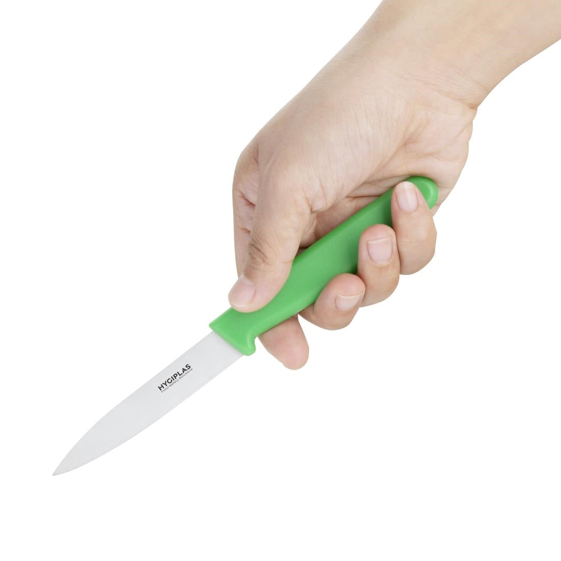 Couteau d office Hygiplas vert 7,5 cm — C545