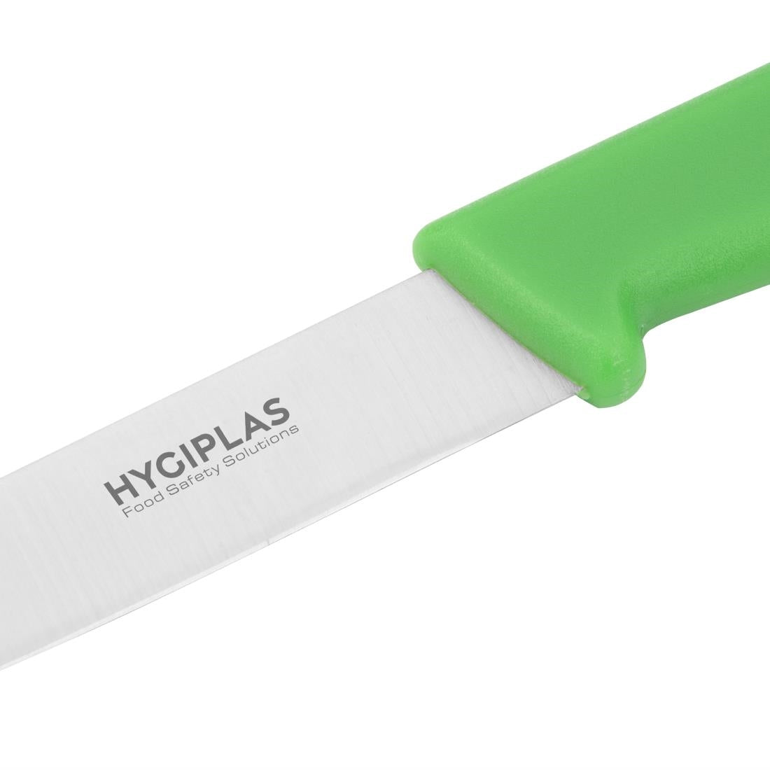 Couteau d office Hygiplas vert 7,5 cm — C545