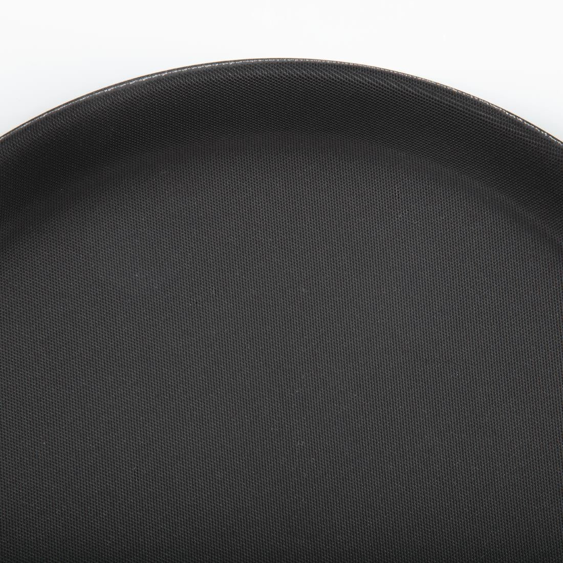 Plateau antidérapant en plastique Olympia Kristallon rond noir 280mm — C556