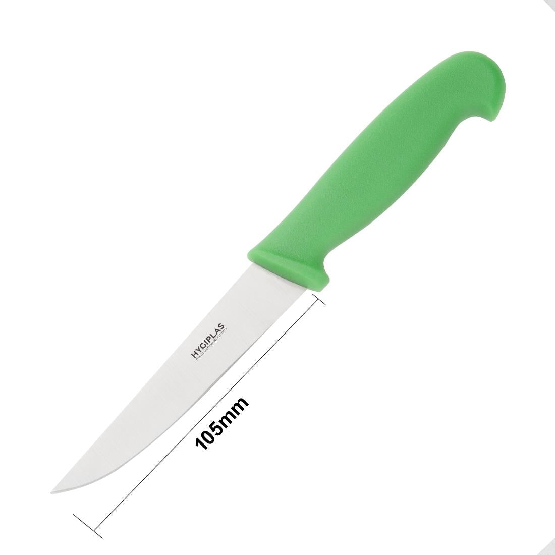 Couteau à légumes Hygiplas vert 105mm — C860