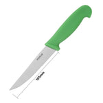 Couteau dentelé Hygiplas vert 105mm — C862