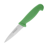 Couteau d'office Hygiplas vert 90mm — C866