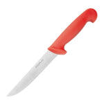 Couteau à désosser à lame rigide Hygiplas rouge 152mm — C890