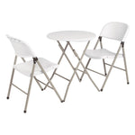Chaises pliantes Bolero blanches (lot de 2) — CE692
