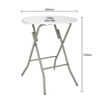 Table ronde pliante Bolero 735(H) x 600(Ø)mm — CA998