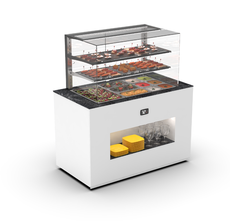Buffet Réfrigéré Sayl Vision – Plaque Froide 150 mm – Série BUF150V / BUF150V-T