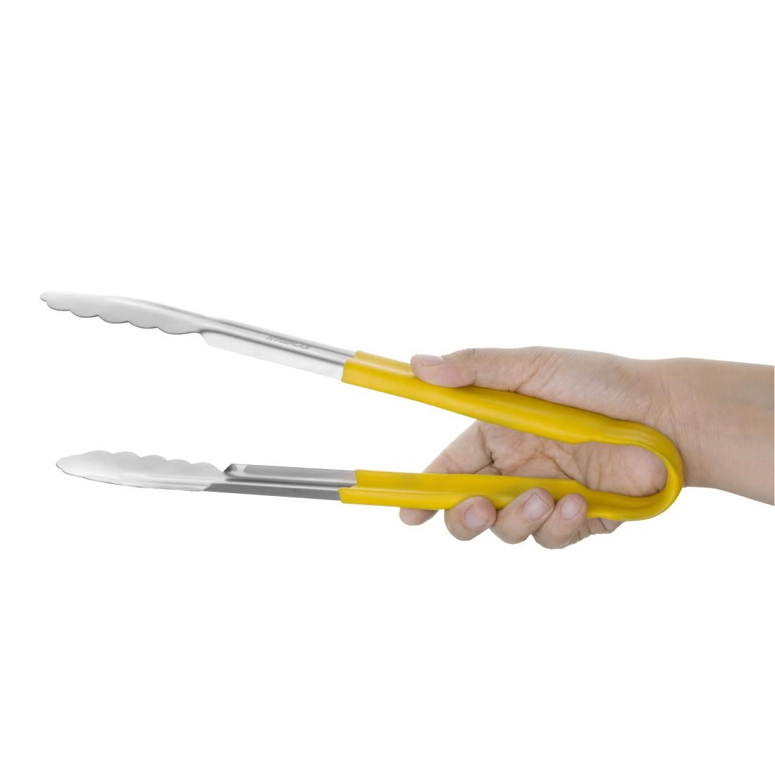 Pince de service à code couleur Hygiplas 300mm jaune — CB157