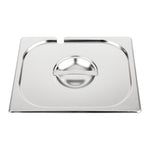 Couvercle inox avec encoche Vogue GN 1/2 — CB171