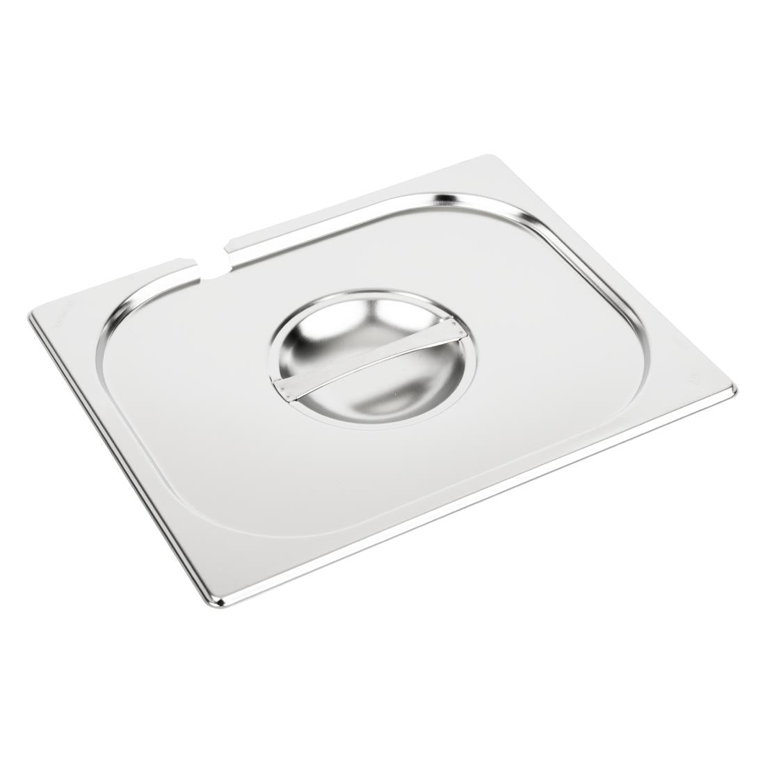 Couvercle inox avec encoche Vogue GN 1/2 — CB171