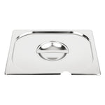 Couvercle inox avec encoche Vogue GN 1/2 — CB171