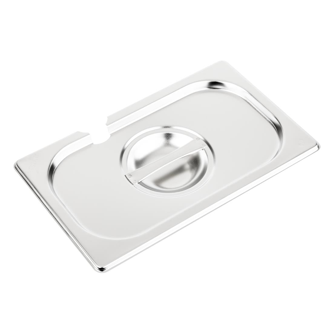 Couvercle inox avec encoche Vogue GN 1/4 — CB174