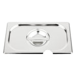 Couvercle inox avec encoche Vogue GN 1/4 — CB174