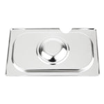Couvercle inox avec encoche Vogue GN 1/4 — CB174