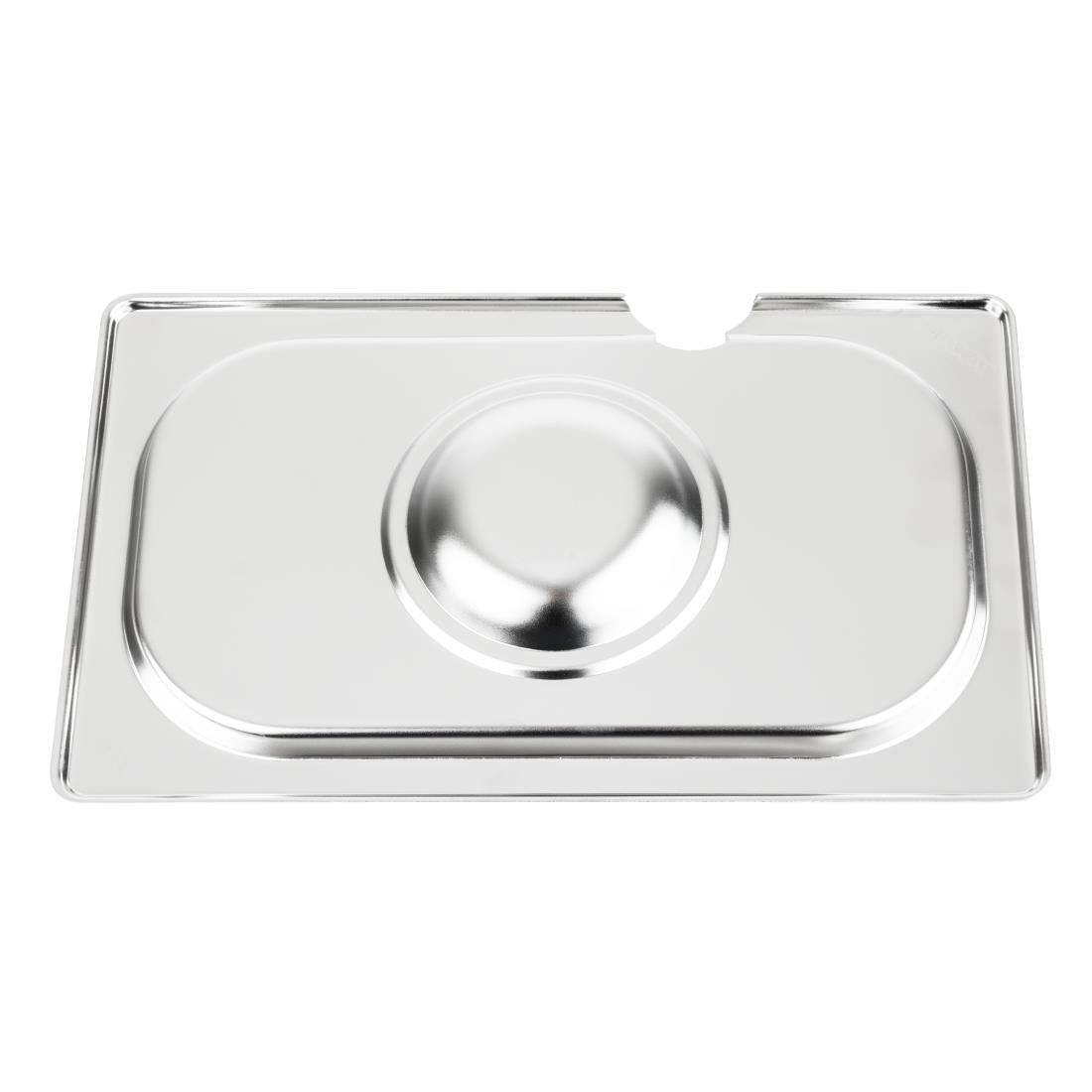 Couvercle inox avec encoche Vogue GN 1/4 — CB174