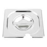 Couvercle inox avec encoche Vogue GN 1/6 — CB175
