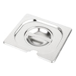 Couvercle inox avec encoche Vogue GN 1/6 — CB175