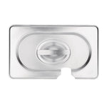 Couvercle inox avec encoche Vogue GN 1/9 — CB176