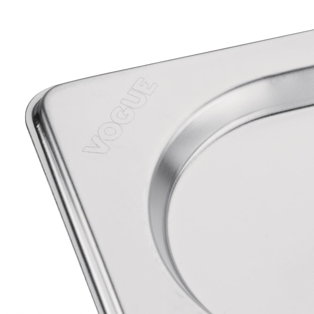 Couvercle inox avec encoche Vogue GN 1/9 — CB176