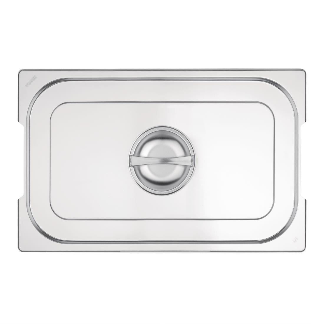 Couvercle inox GN 1/1 avec poignée Vogue — CB181