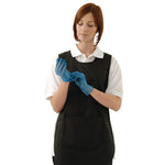 Gants alimentaires en vinyle non poudrés Hygiplas bleus S (lot de 100) — CF403-S