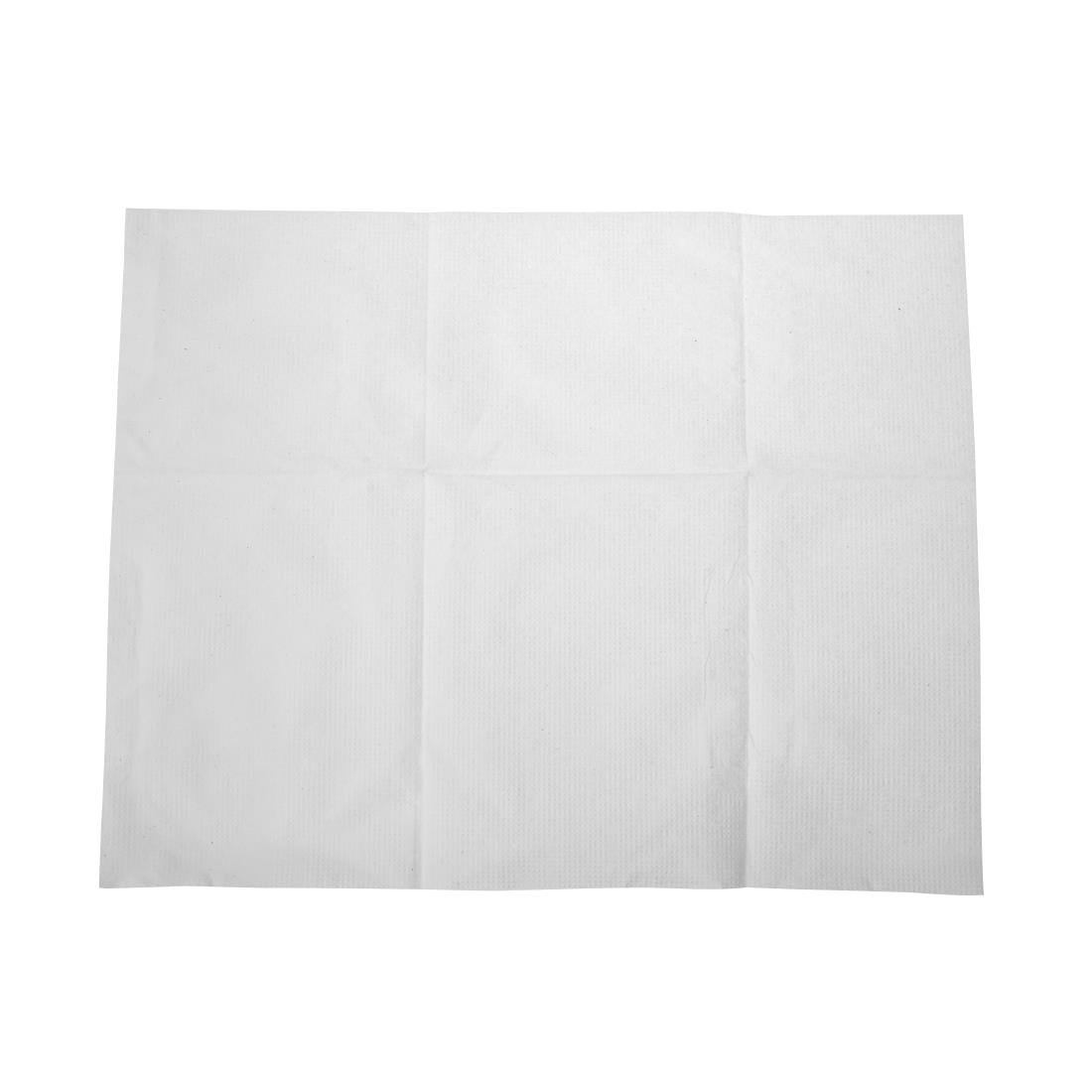 Serviettes lunch blanches 1 pli 90 x 120mm (lot de 6000) — CB392