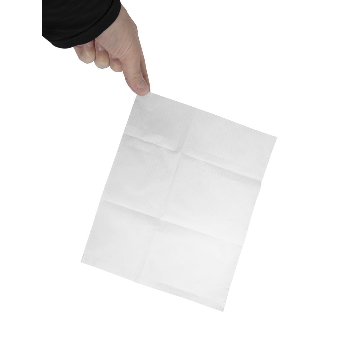 Serviettes lunch blanches 1 pli 90 x 120mm (lot de 6000) — CB392