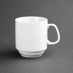 Mugs empilables blancs 284ml Olympia (lot de 12) — CB461