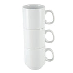 Mugs empilables blancs 284ml Olympia (lot de 12) — CB461