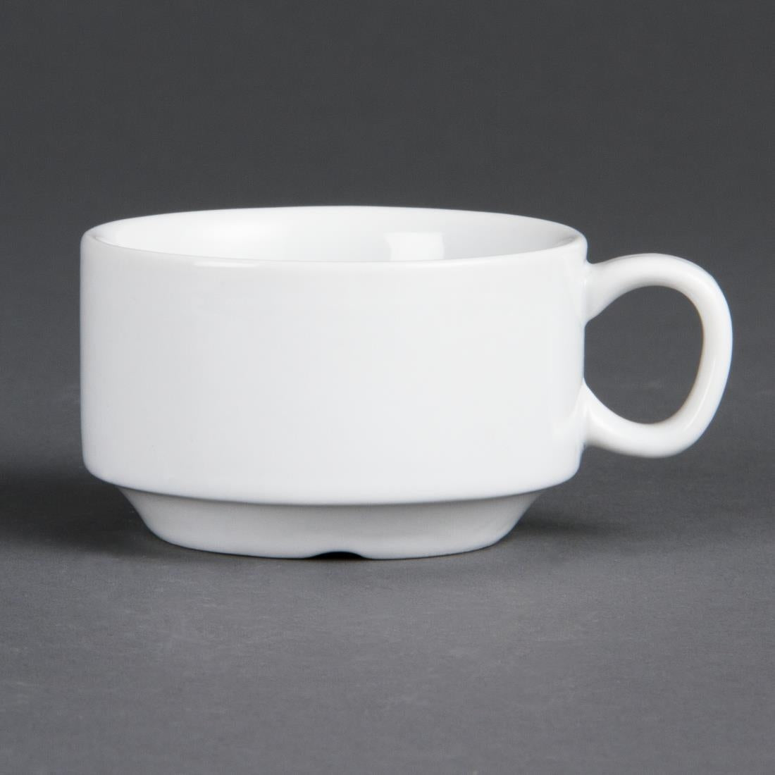 Tasses à espresso empilables Olympia Whiteware 85ml (lot de 12) — CB471