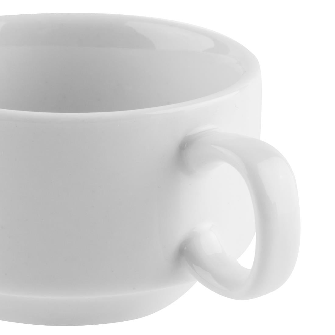 Tasses à espresso empilables Olympia Whiteware 85ml (lot de 12) — CB471