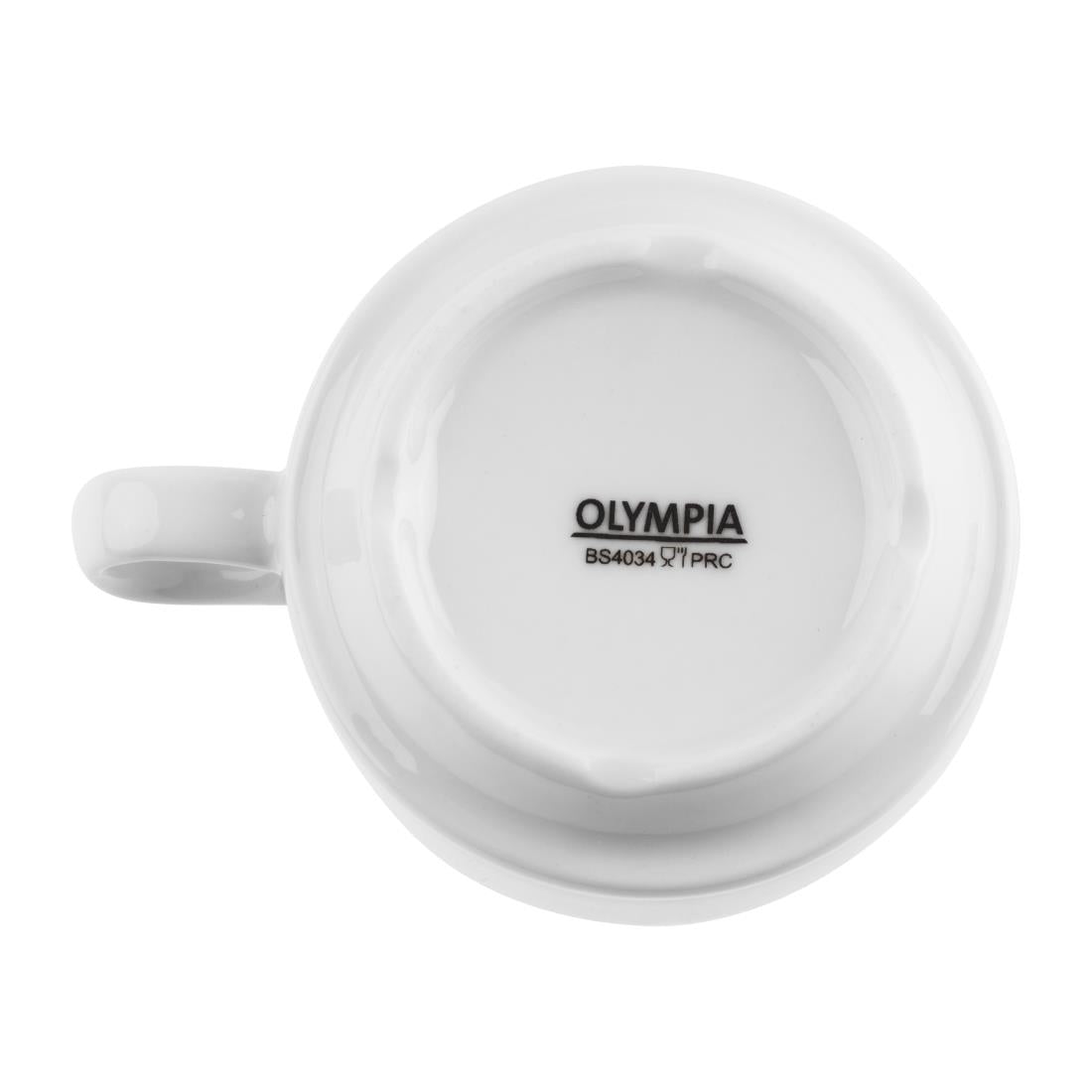 Tasses à espresso empilables Olympia Whiteware 85ml (lot de 12) — CB471