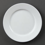 Assiettes À Bord Large Blanches Olympia 202mm (lot de 12) — CB479