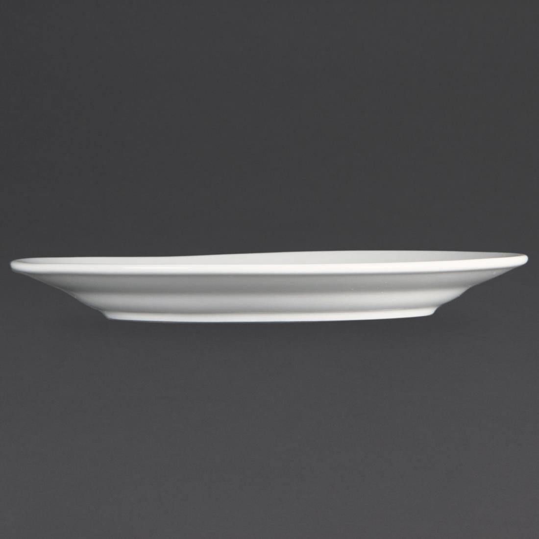 Assiettes À Bord Large Blanches Olympia 202mm (lot de 12) — CB479