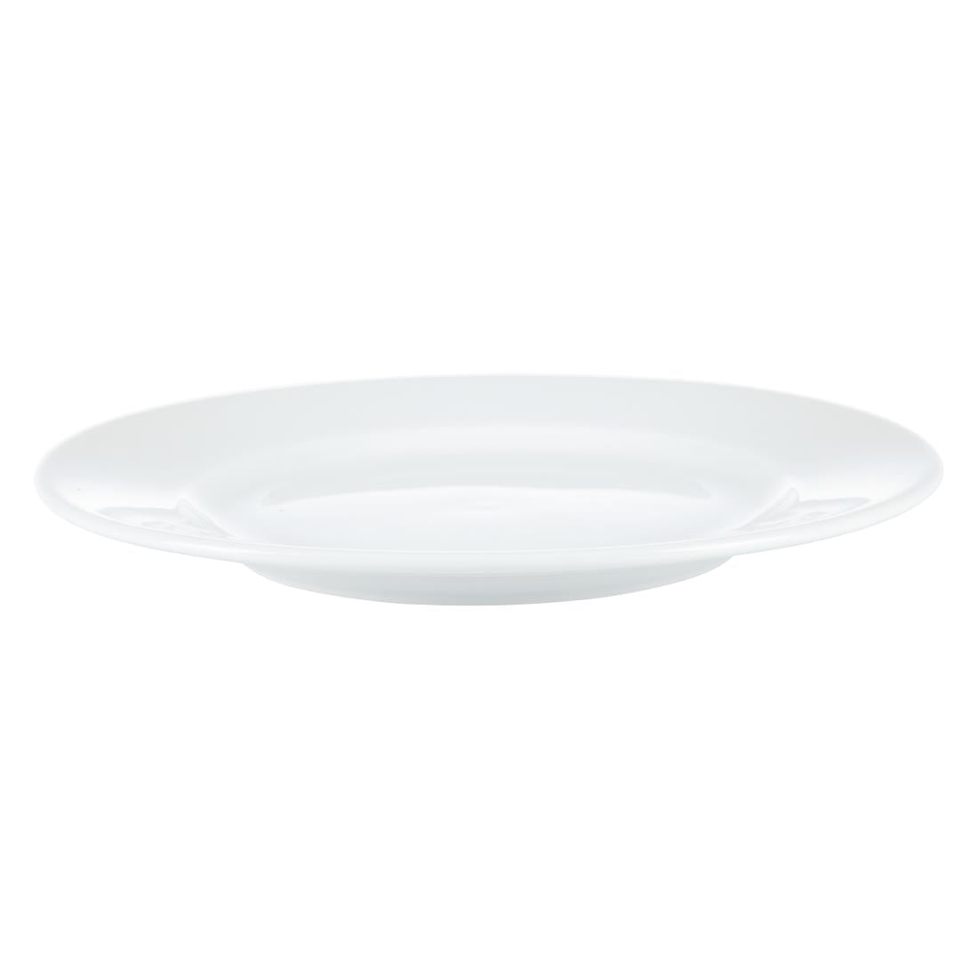 Assiettes À Bord Large Blanches Olympia 202mm (lot de 12) — CB479