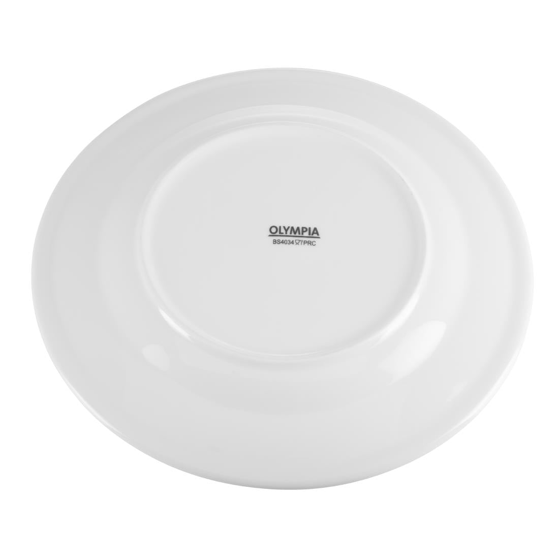 Assiettes à bord large Olympia Whiteware 230mm (lot de 12) — CB480