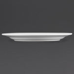 Assiettes À Bord Large Blanches Olympia 250mm (lot de 12) — CB481