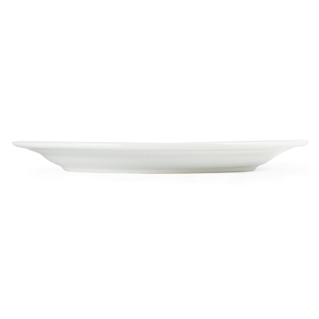 Assiettes À Bord Large Blanches Olympia 250mm (lot de 12) — CB481
