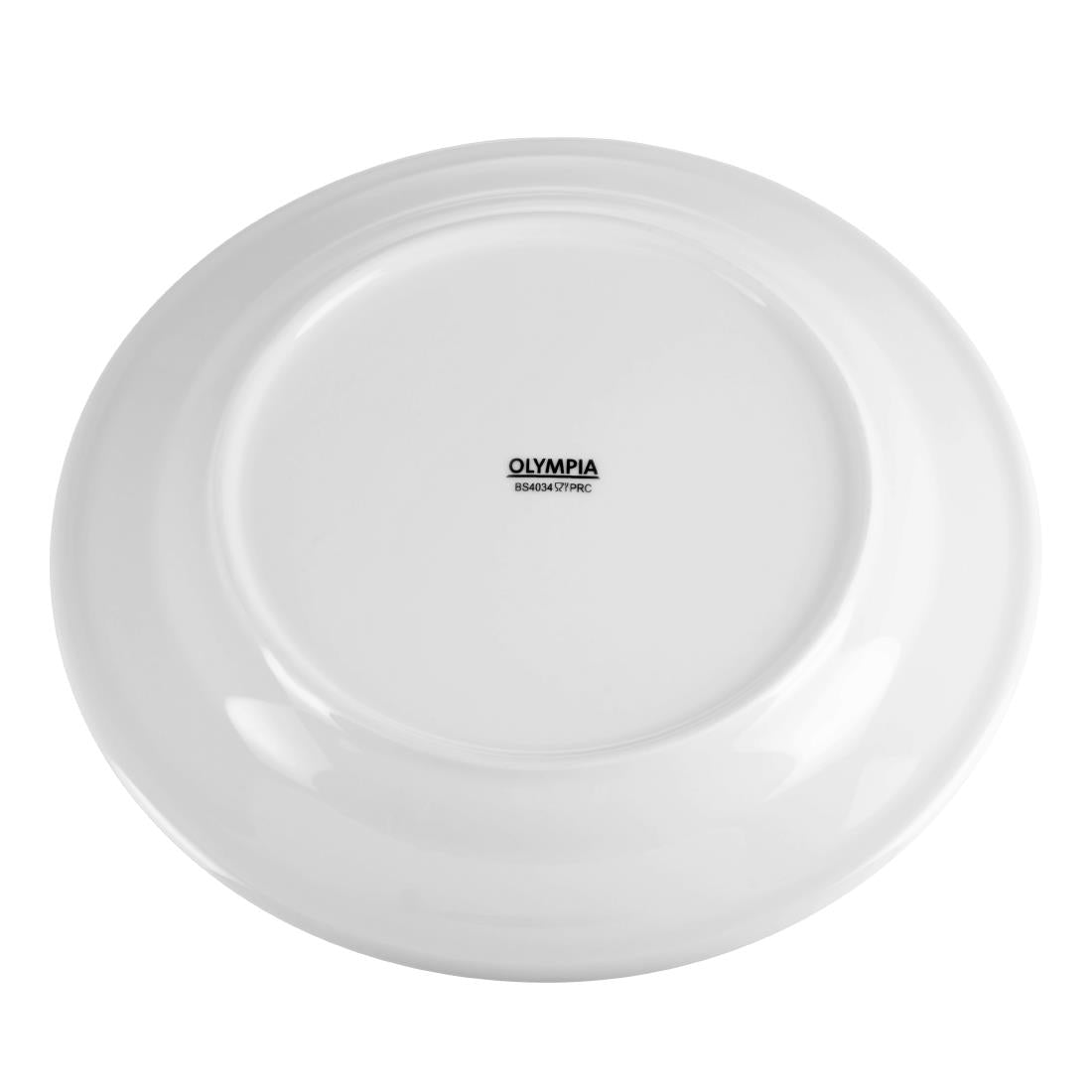 Assiettes À Bord Large Blanches Olympia 250mm (lot de 12) — CB481