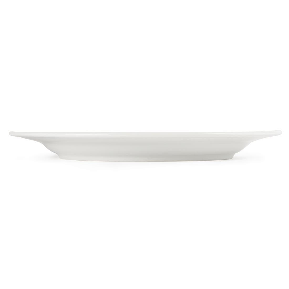 Assiettes À Bord Large Blanches Olympia 280mm (lot de 6) — CB482