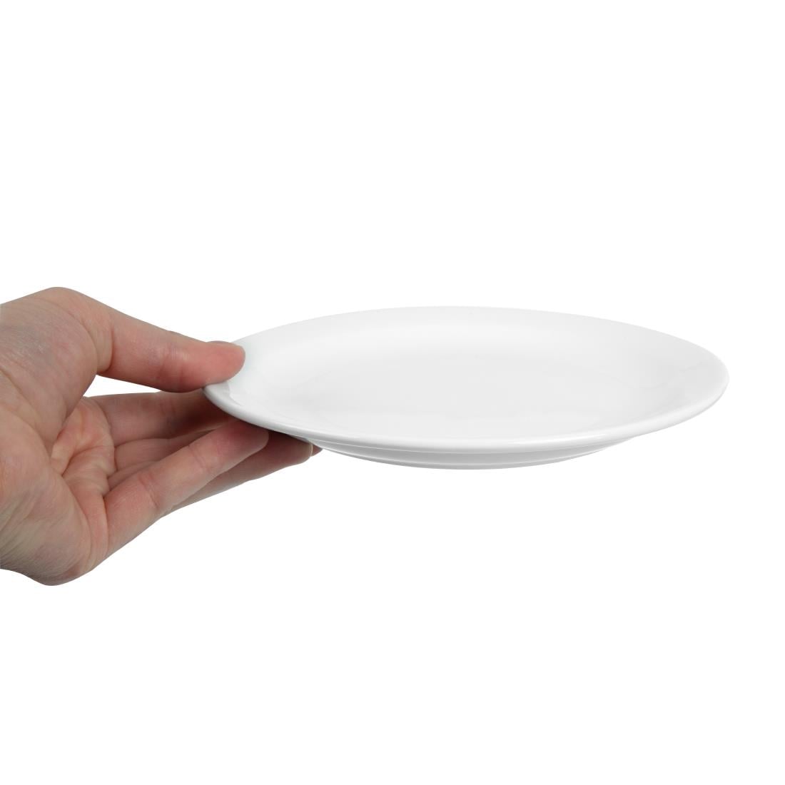 Assiettes à bord étroit Olympia Whiteware 202mm (lot de 12) — CB488