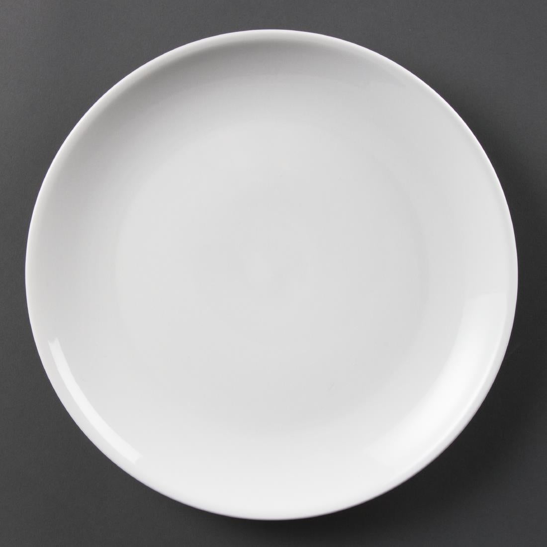 Assiettes plates rondes Olympia Whiteware 280mm (lot de 6) — CB492