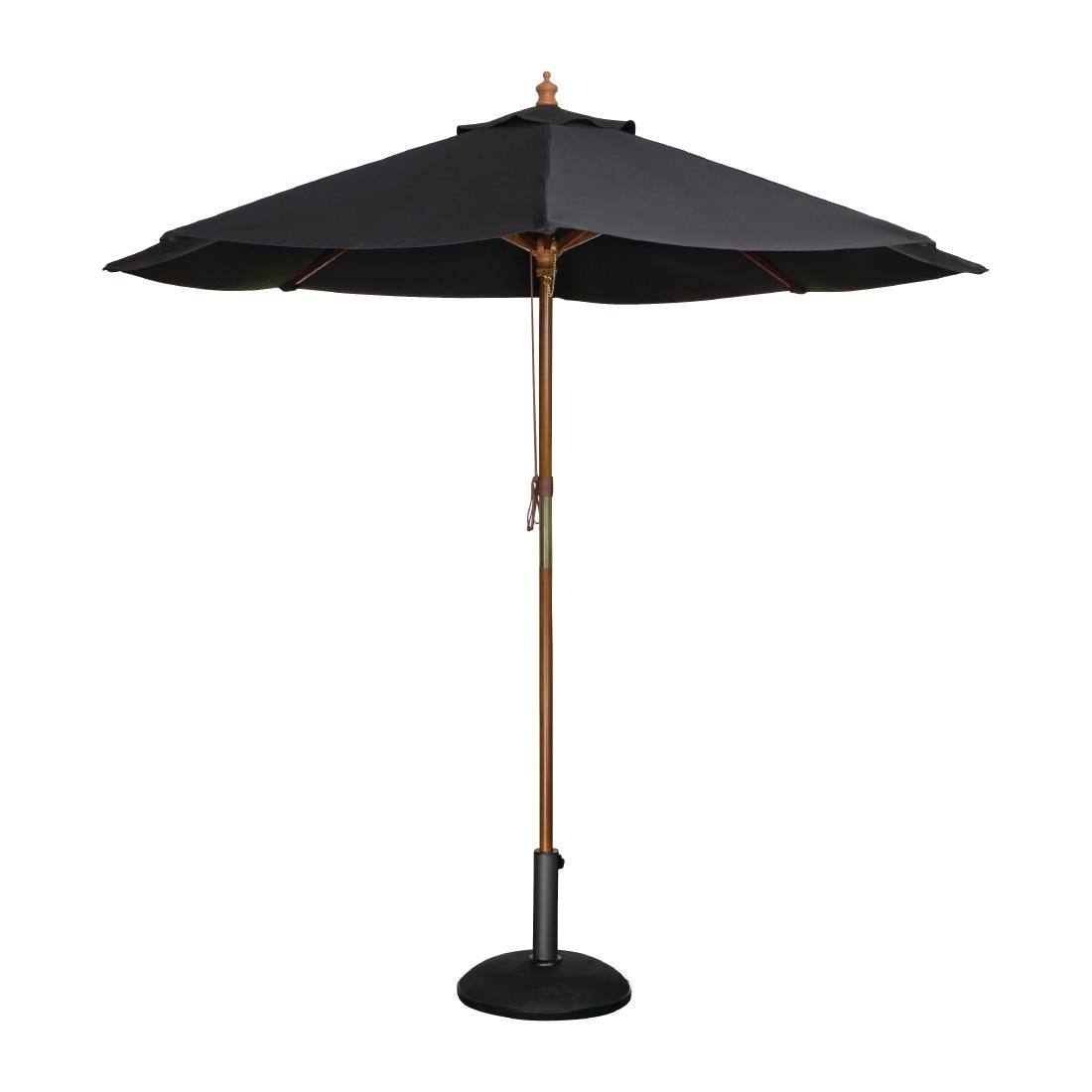Parasol rond Bolero noir 2,5m — CB514
