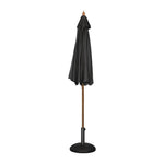 Parasol rond Bolero noir 3m — CB517