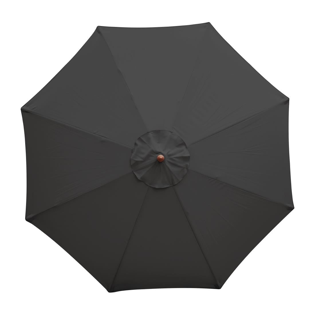 Parasol rond Bolero noir 3m — CB517