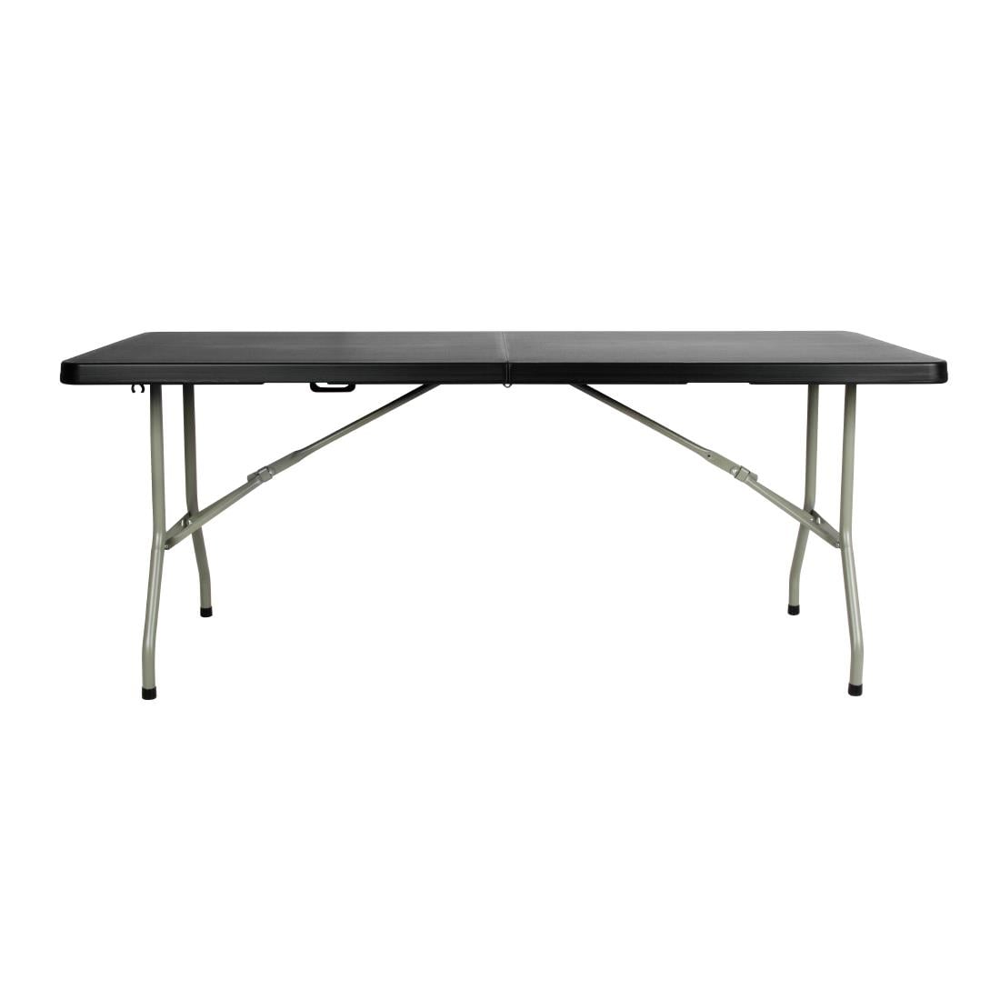 Table pliante rectangulaire Bolero noire 1,8 m — HZ169