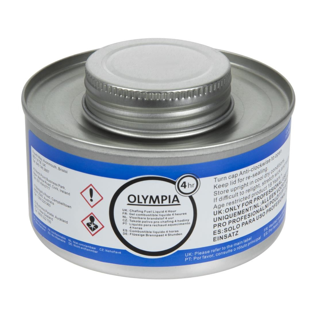 Combustible liquide Olympia 4 heures (lot de 12) — CB734