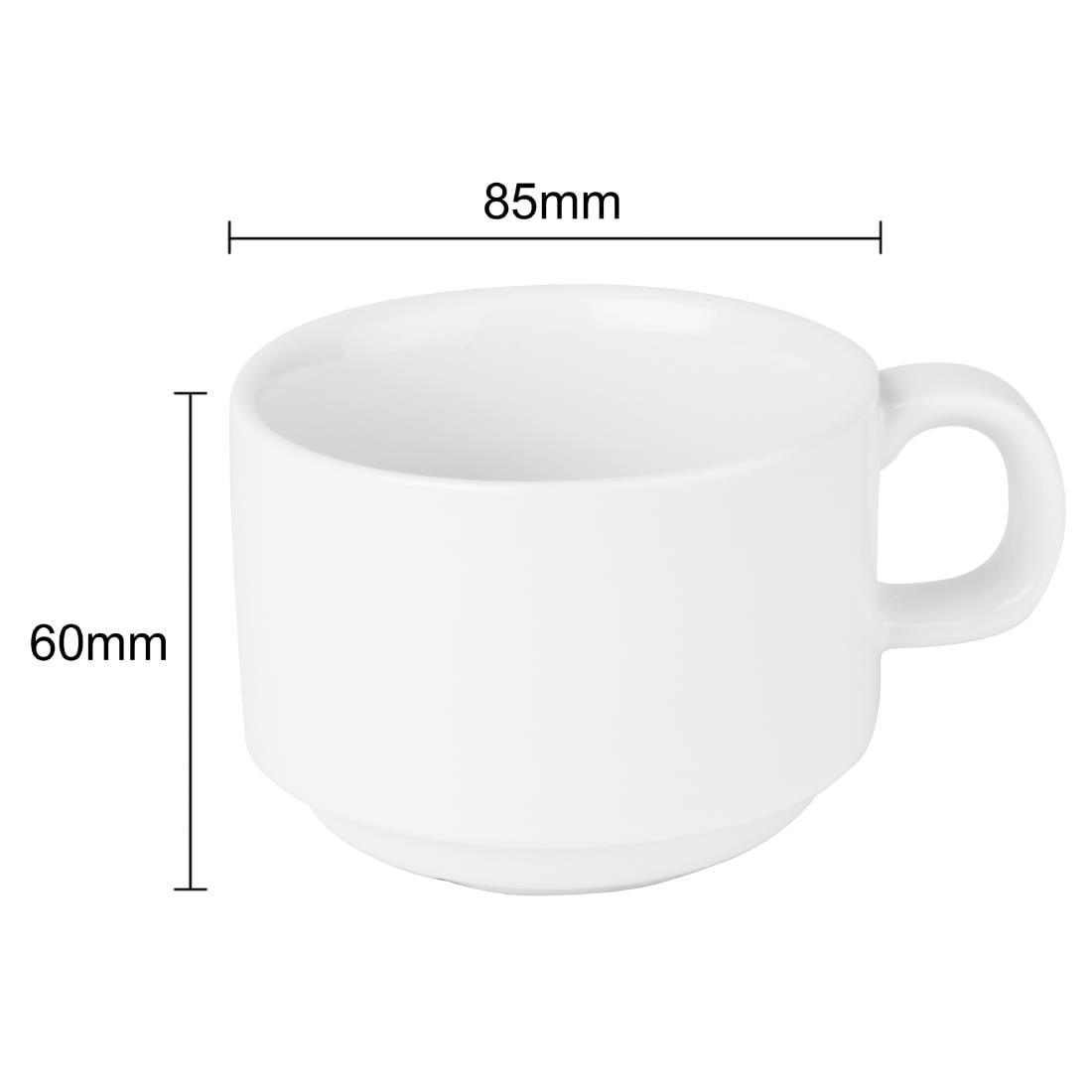 Tasses empilables Olympia Athena 200ml (lot de 24) — CC200